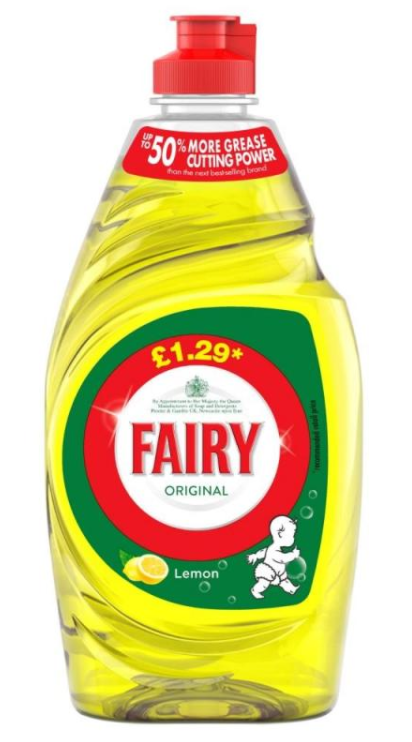 Households Washing Liquid Fairy Lemon Yellow PM 1.29 433ml 10
