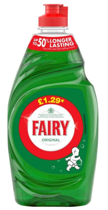 Households Washing Liquid Fairy Original Green PM 1.29 433ml 10