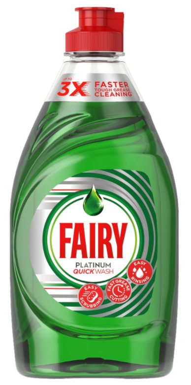 Households Washing Liquid Fairy Platinum Original Wash Up NPM 383ml 10