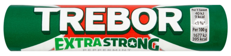 Mints Trebor Extra Strong Peppermint NPM 41.3g 40