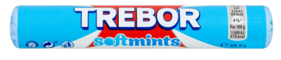 Mints Trebor Softmint Spearmint NPM 41.3g 40