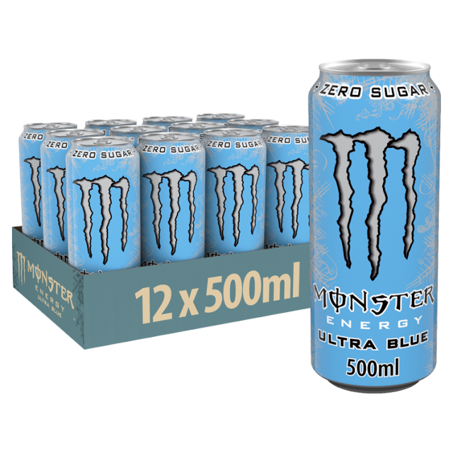 Monster Ultra Blue 500ml x 12 (Can)