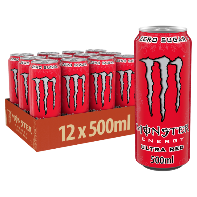 Monster Ultra Red 500ml x 12 (Can)
