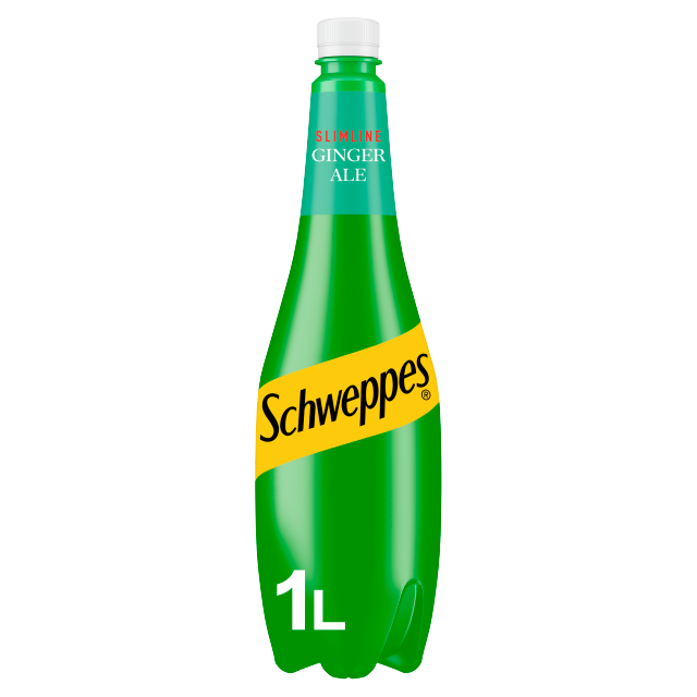 Schweppes Canada Dry Slimline Ginger Ale 1L x 6 (Bottle)