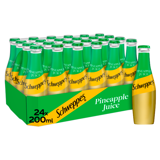 Schweppes Pineapple 200ml x 24 (Glass)