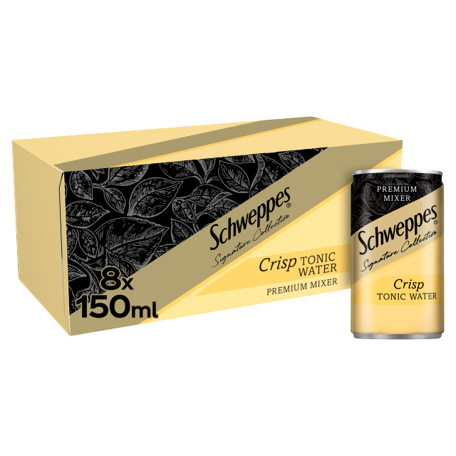 Schweppes Signature Crisp Tonic Water 150ml 3x8pk (Can)