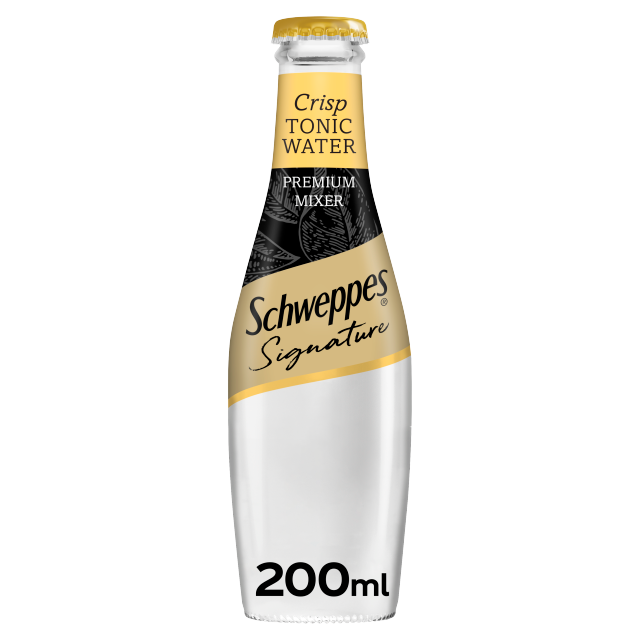 Schweppes Signature Crisp Tonic Water 200ml x 24 - (Glass)