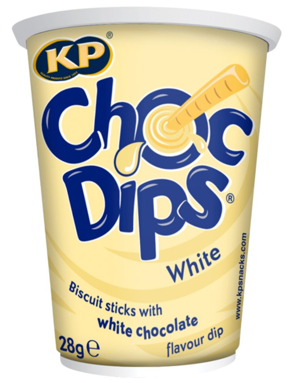 Snacks Choc Dips White NPM - 12