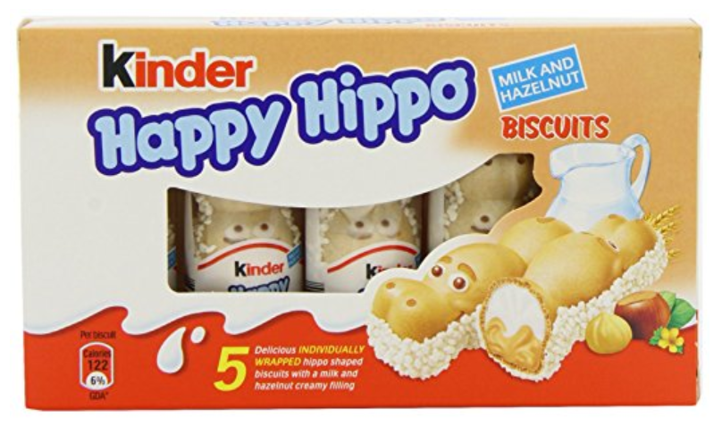 Snacks Kinder Happy Hippo Milk and Hazelnut T.5 NPM 20.7g 10