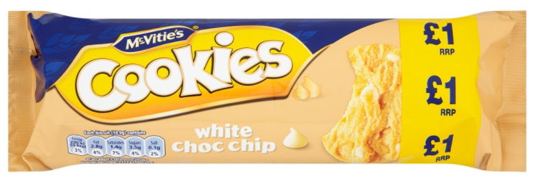 Snacks McVities Cookies White PM 1.00 150g 12
