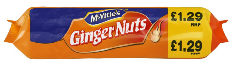 Snacks McVities Ginger Nuts PM 1.29 250g 12