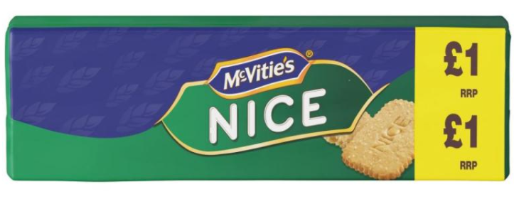 Snacks McVities Nice PM 1.00 250g 12