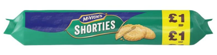Snacks McVities Shorties PM 1.00 300g 12