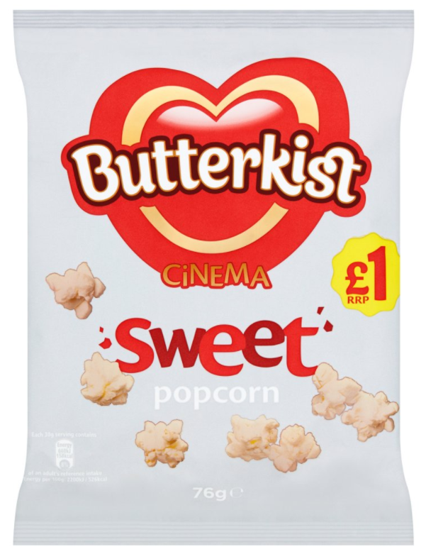 Snacks Popcorn Butterkist Cinema PM 1.00 - 12