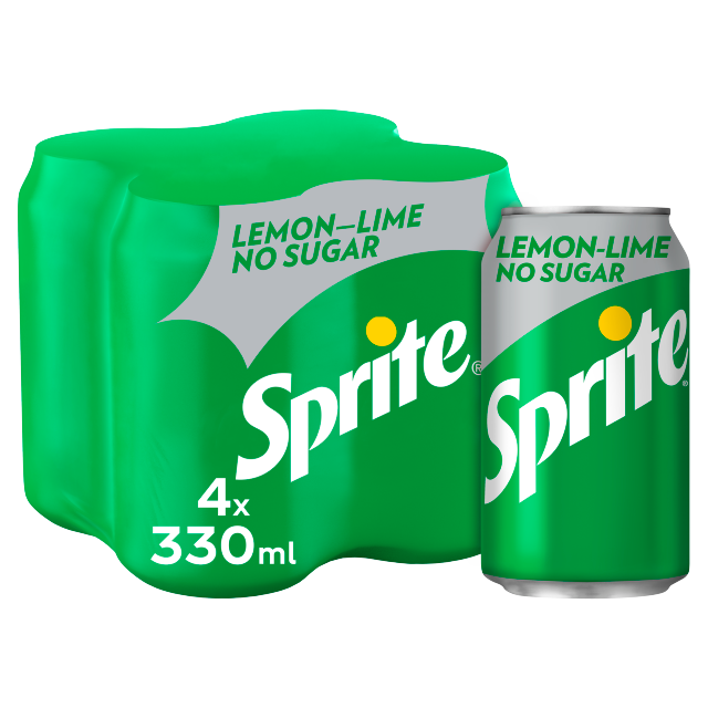 Sprite No Sugar 330ml 6x4pk (Can)