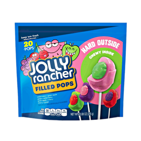 Sweets & Candy Jolly Rancher Filled Pops NPM 285g 6