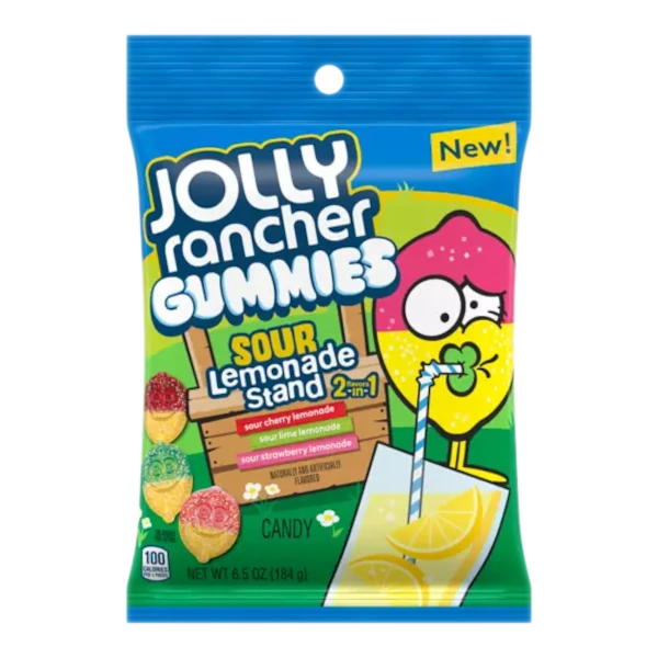 Sweets & Candy Jolly Rancher Gummies Lemonade Sour NPM 6.5oz 12