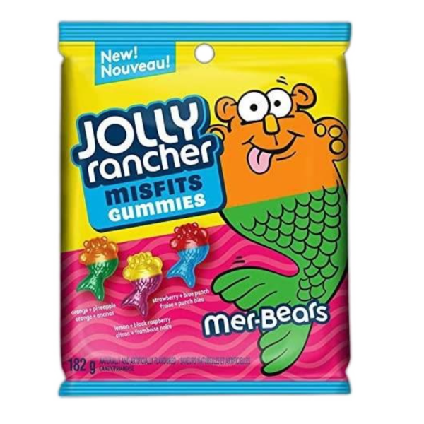Sweets & Candy Jolly Rancher Misfits Gummies Assorted Mer-Bears NPM 182g 10