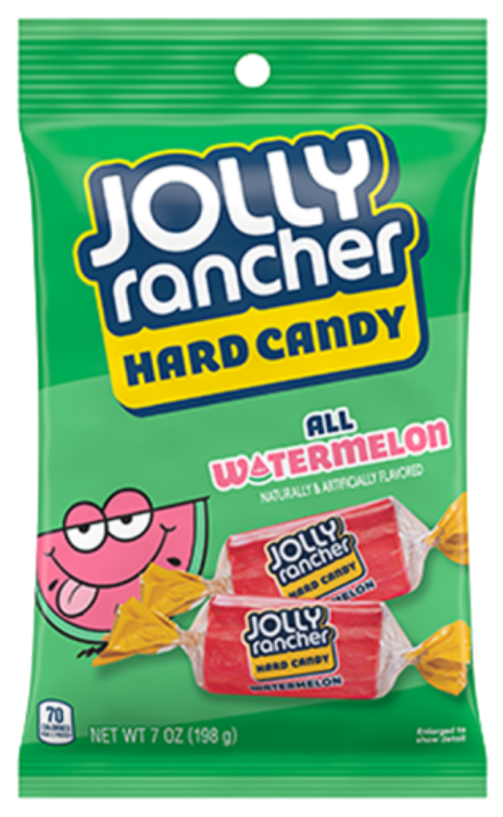 Sweets & Candy Jolly Rancher Watermelon Peg Bag NPM 198g 12
