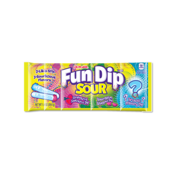 Sweets & Candy Lik-M-Aid Sour Fun Dip NPM 39g 24