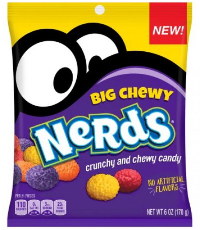 Sweets & Candy Nerds Chewy Peg Bag NPM 170g 12