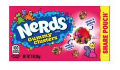 Sweets & Candy Nerds Gummy Clusters Share Pouch NPM 85g 48