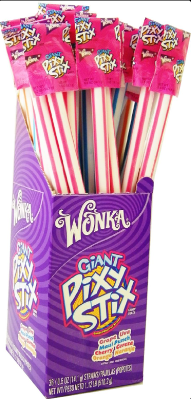Sweets & Candy Nestle Giant Pixy Sticks NPM 12g 85 Pack 6