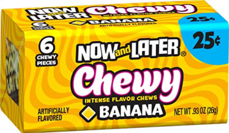 Sweets & Candy Now & Later Chewy Banana NPM 26g 24