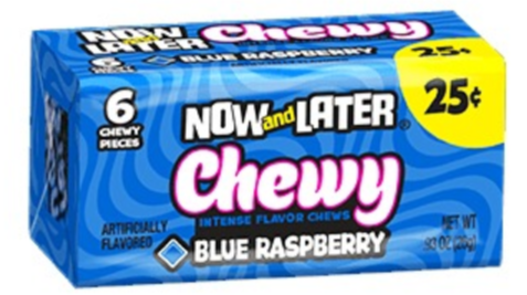 Sweets & Candy Now & Later Chewy Blue Raspberry NPM 26g 288