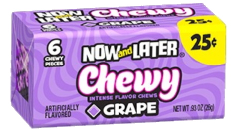 Sweets & Candy Now & Later Chewy Grape NPM 26g 24