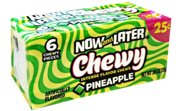 Sweets & Candy Now & Later Chewy Pineapple  NPM 26g 24