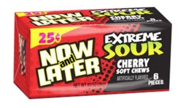 Sweets & Candy Now & Later Extreme Sour Cherry NPM 26g 288