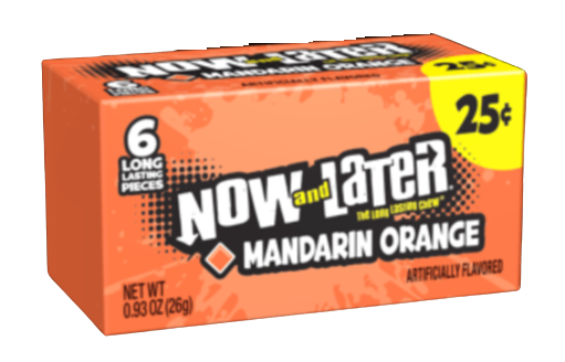 Sweets & Candy Now & Later Orange Mandarin  NPM 26g 288