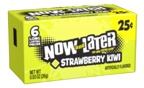 Sweets & Candy Now & Later Strawberry Kiwi NPM 26g 24