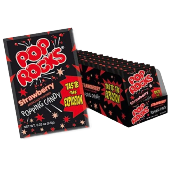 Sweets & Candy Pop Rocks Strawberry NPM 9g 24