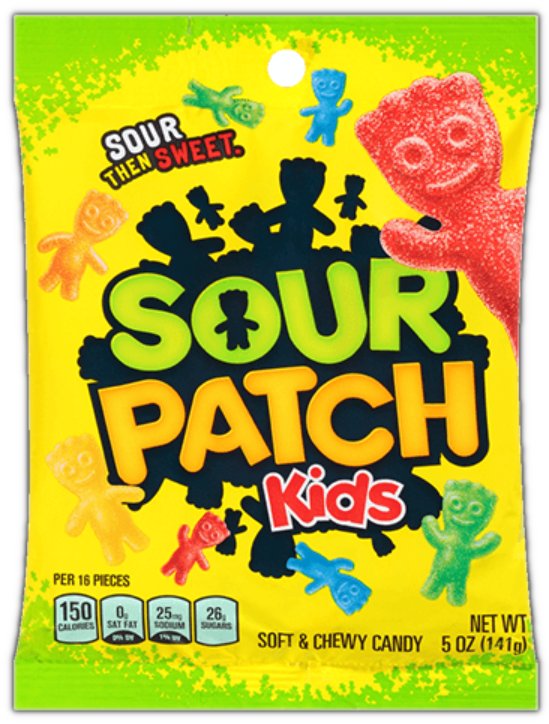 Sweets & Candy Sour Patch Kids Peg Bag NPM 141g 12