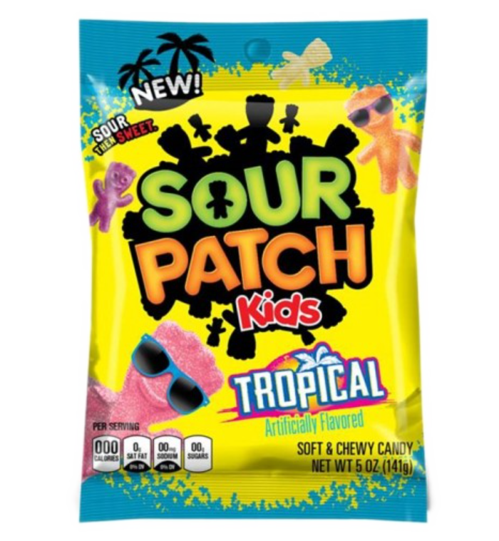 Sweets & Candy Sour Patch Tropical Peg Bag NPM 141g 12