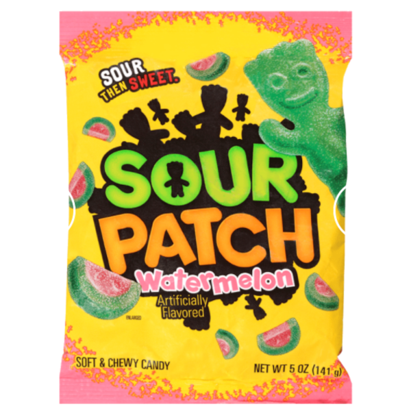 Sweets & Candy Sour Patch Watermelon Peg Bag  NPM 141g 12