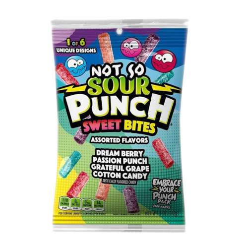 Sweets & Candy Sour Punch Not So Sour Sweet Bites NPM 142g 12
