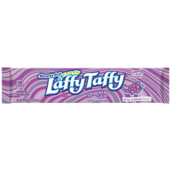 Sweets & Candy Stretchy & Tangy Laffy Taffy Grape  NPM 42g 24
