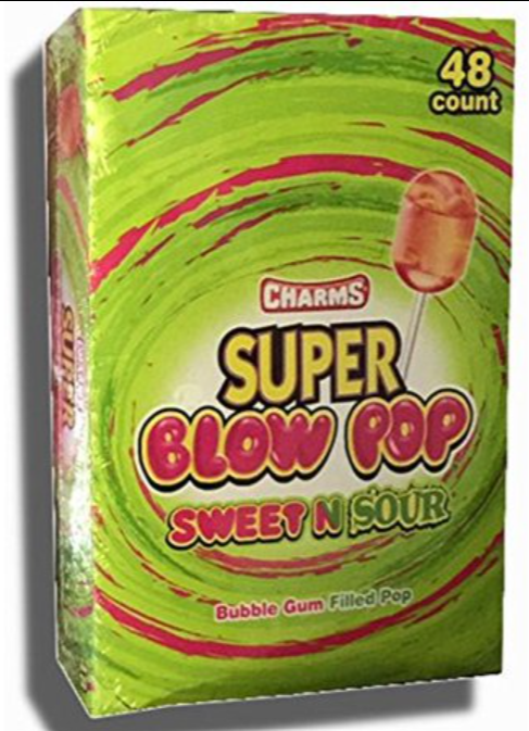 Sweets & Candy Super Blow Pop Sweet & Sour NPM 32g 48