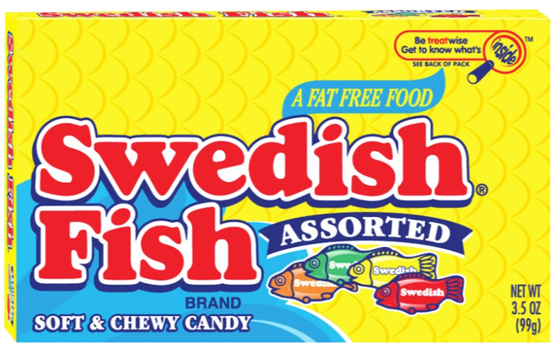 Sweets & Candy Swedish Fish Asst'd Theatre NPM 88g 12