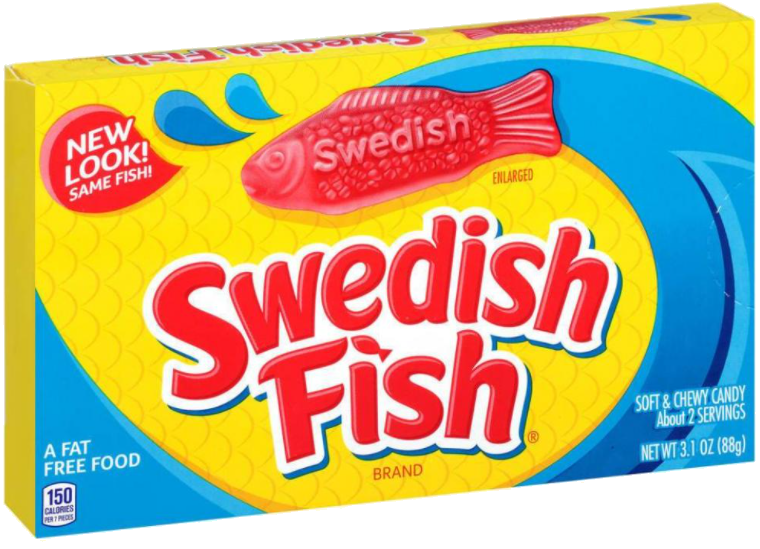 Sweets & Candy Swedish Fish Soft & Chewy Theatre NPM 87g 12