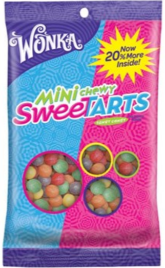 Sweets & Candy Sweetarts Chewy Mini Peg Bag  NPM 170g 12