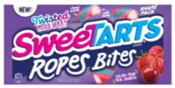 Sweets & Candy Sweetarts Ropes Share Pack Twisted Mixed Berry NPM 99g 48