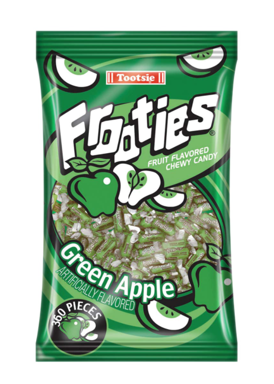 Sweets & Candy Tootsie Frooties Bag 360pc Green Apple NPM 1100g 1