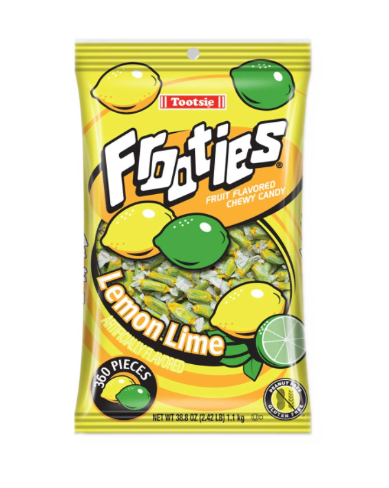 Sweets & Candy Tootsie Frooties Bag 360pc Lemon Lime NPM 1100g 1