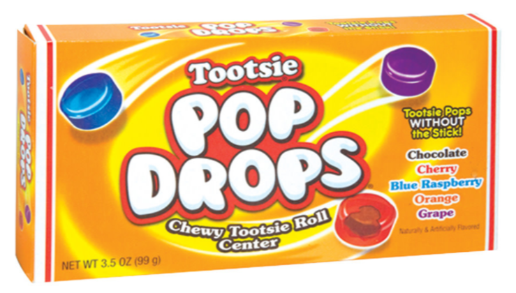 Sweets & Candy Tootsie Pop Drops Theatre Box NPM 99g 12