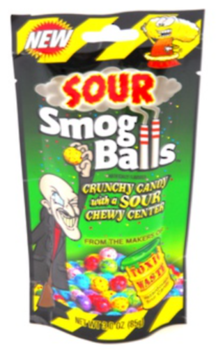 Sweets & Candy Toxic Waste Sour Smog Balls  NPM 85g 12