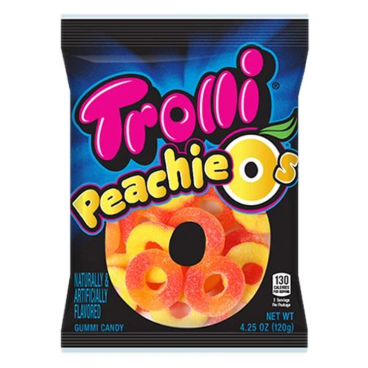 Sweets & Candy Trolli Peachie O's NPM 120g 12